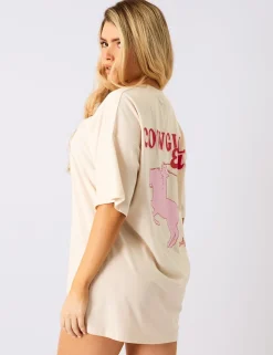 Sale Kaiia Cowgirl Era Oversized T-Shirt Sculpt & Leisure | Kaiia The Label