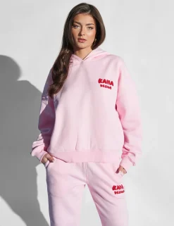 Cheap Kaiia Design Bubble Graphic Hoodie Baby and Red Back In Stock | Sculpt & Leisure
