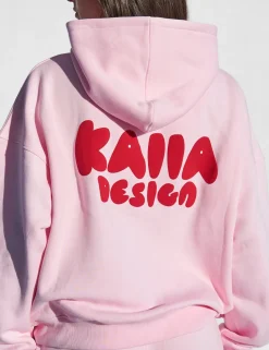 Cheap Kaiia Design Bubble Graphic Hoodie Baby and Red Back In Stock | Sculpt & Leisure