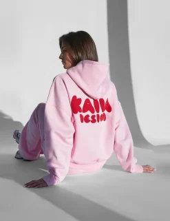 Cheap Kaiia Design Bubble Graphic Hoodie Baby and Red Back In Stock | Sculpt & Leisure