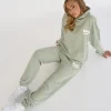 Clearance Kaiia Design Bubble Logo Cuffed Joggers Green Sculpt & Leisure | Kaiia The Label