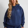 Online Kaiia Design Bubble Logo Oversized Hoodie Navy Sculpt & Leisure | Kaiia The Label