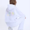 Flash Sale Kaiia Design Bubble Logo Oversized Hoodie in Light Grey Marl & Rainbow Sweatshirt & Hoodies | Hoodies & Sweatshirts