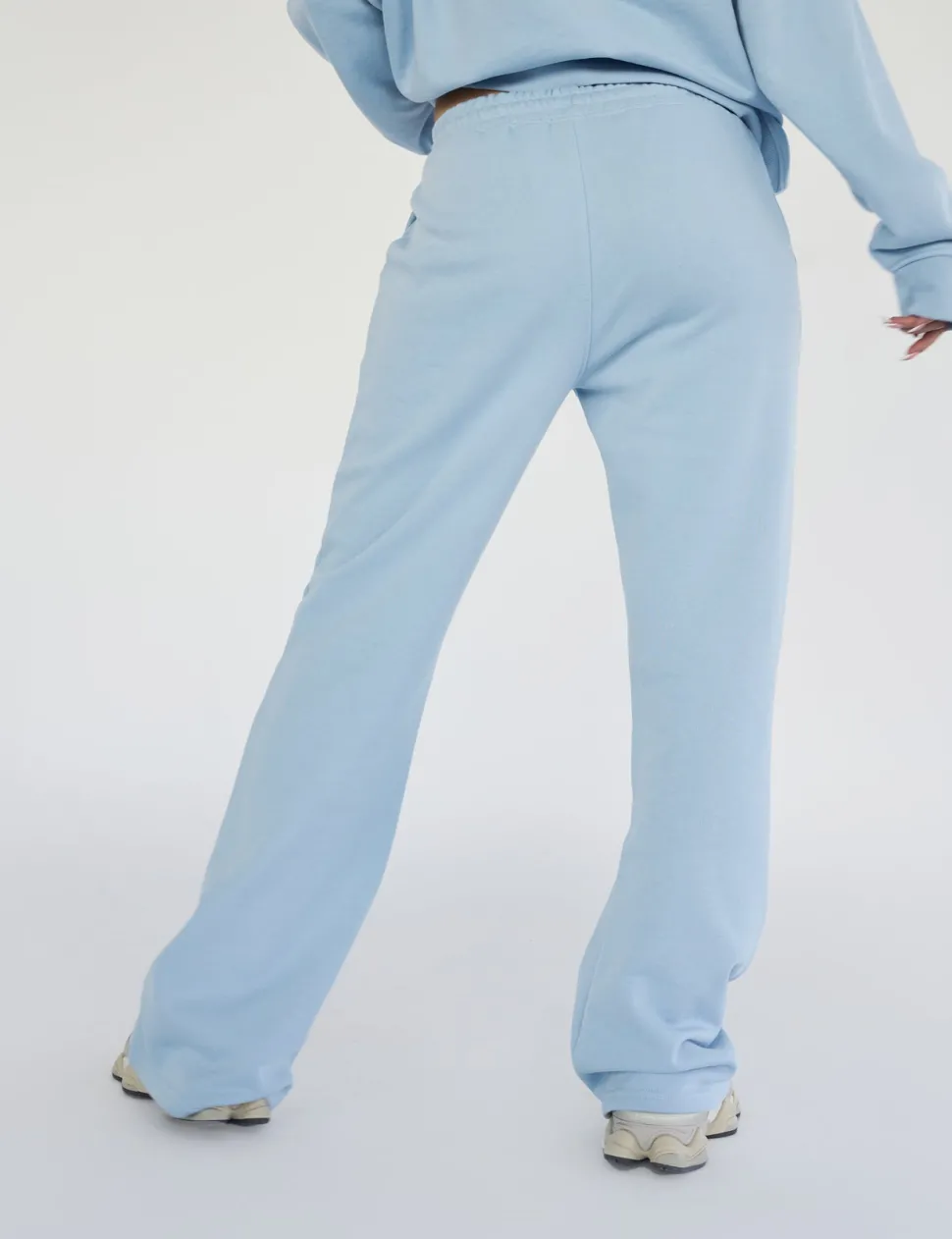 Cheap Kaiia Design Bubble Logo Wide Leg Sweat Pants Baby Blue Sculpt & Leisure | Kaiia The Label