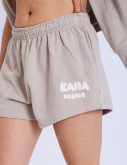 Clearance Kaiia Design Bubble Logo Sweat Shorts Sculpt & Leisure | Kaiia The Label