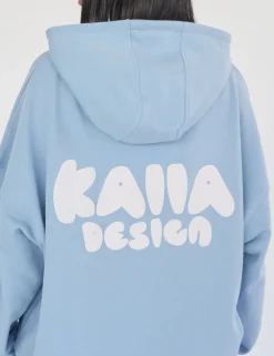 Online Kaiia Design Bubble Logo Oversized Hoodie Baby Blue Sculpt & Leisure | Kaiia The Label