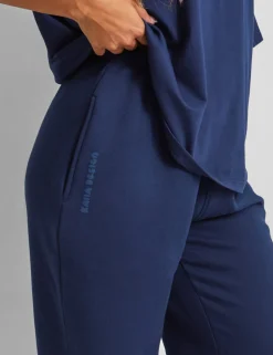 Shop Kaiia Design Bubble Logo Cuffed Joggers Navy Sculpt & Leisure | Kaiia The Label