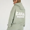 Discount Kaiia Design Bubble Print Oversized Hoodie Green Sculpt & Leisure | Kaiia The Label