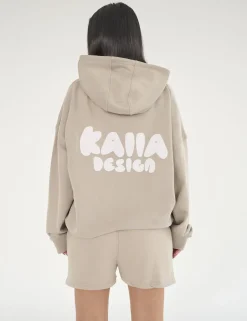 Shop Kaiia Design Bubble Print Oversized Hoodie Sculpt & Leisure | Kaiia The Label
