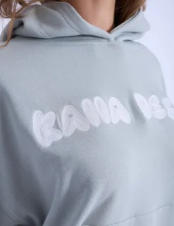Sale Kaiia Design Embroidered Bubble Logo Oversized Hoodie Foam Sculpt & Leisure | Kaiia The Label