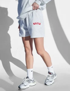 Cheap Kaiia Design Sweat Shorts Light Marl and Red Sculpt & Leisure | Kaiia The Label