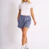 Flash Sale Kaiia Embossed Logo Sweat Shorts Sculpt & Leisure | Kaiia The Label