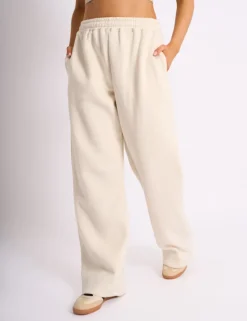 Hot Kaiia Embossed Wide Leg Joggers Sculpt & Leisure | Kaiia The Label