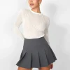 Clearance Kaiia Fine Rib Sheer Top in Sculpt & Leisure | Kaiia The Label