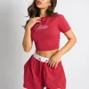 Outlet Kaiia Holly Detail Baby Tee Sculpt & Leisure | Kaiia The Label