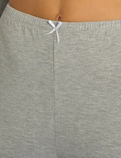 Fashion Kaiia Lace Wrap Top & Trouser Pj Set Grey Melange Sculpt & Leisure | Kaiia The Label
