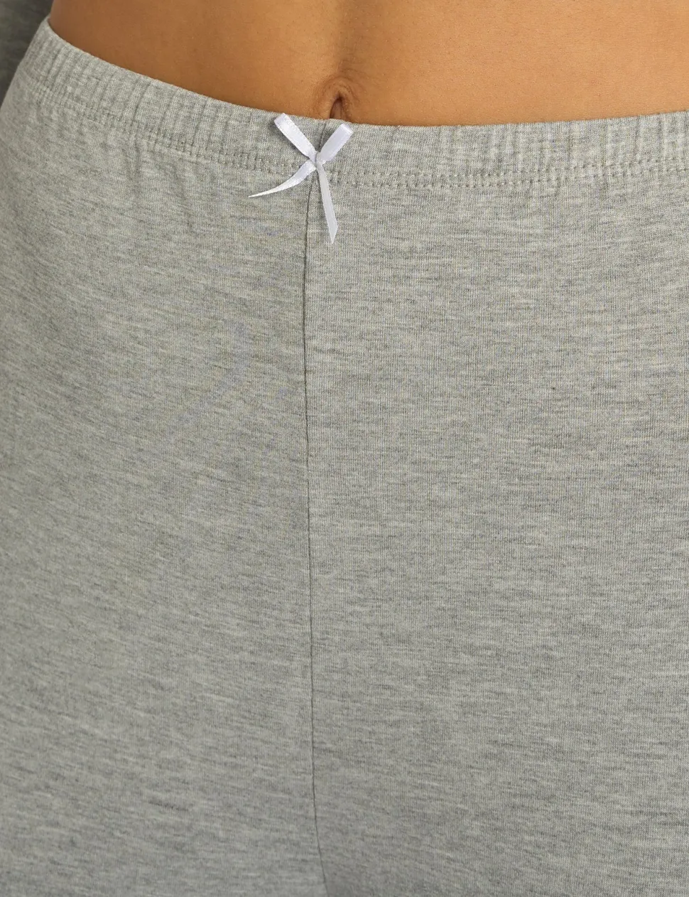 Fashion Kaiia Lace Wrap Top & Trouser Pj Set Grey Melange Sculpt & Leisure | Kaiia The Label