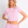 Cheap Kaiia Logo Baby Tee Candy Pink Sculpt & Leisure | Kaiia The Label