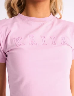 Cheap Kaiia Logo Baby Tee Candy Pink Sculpt & Leisure | Kaiia The Label