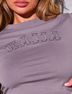 Clearance Kaiia Logo Baby Tee Sculpt & Reset | Sculpt & Leisure