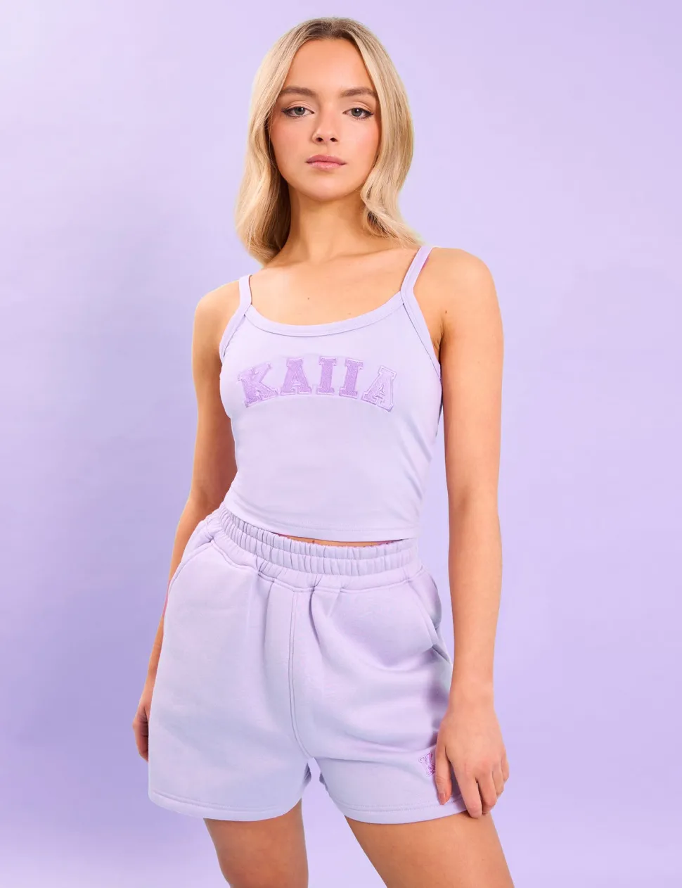 Cheap Kaiia Logo Cami Vest Top Back In Stock | Sculpt & Leisure