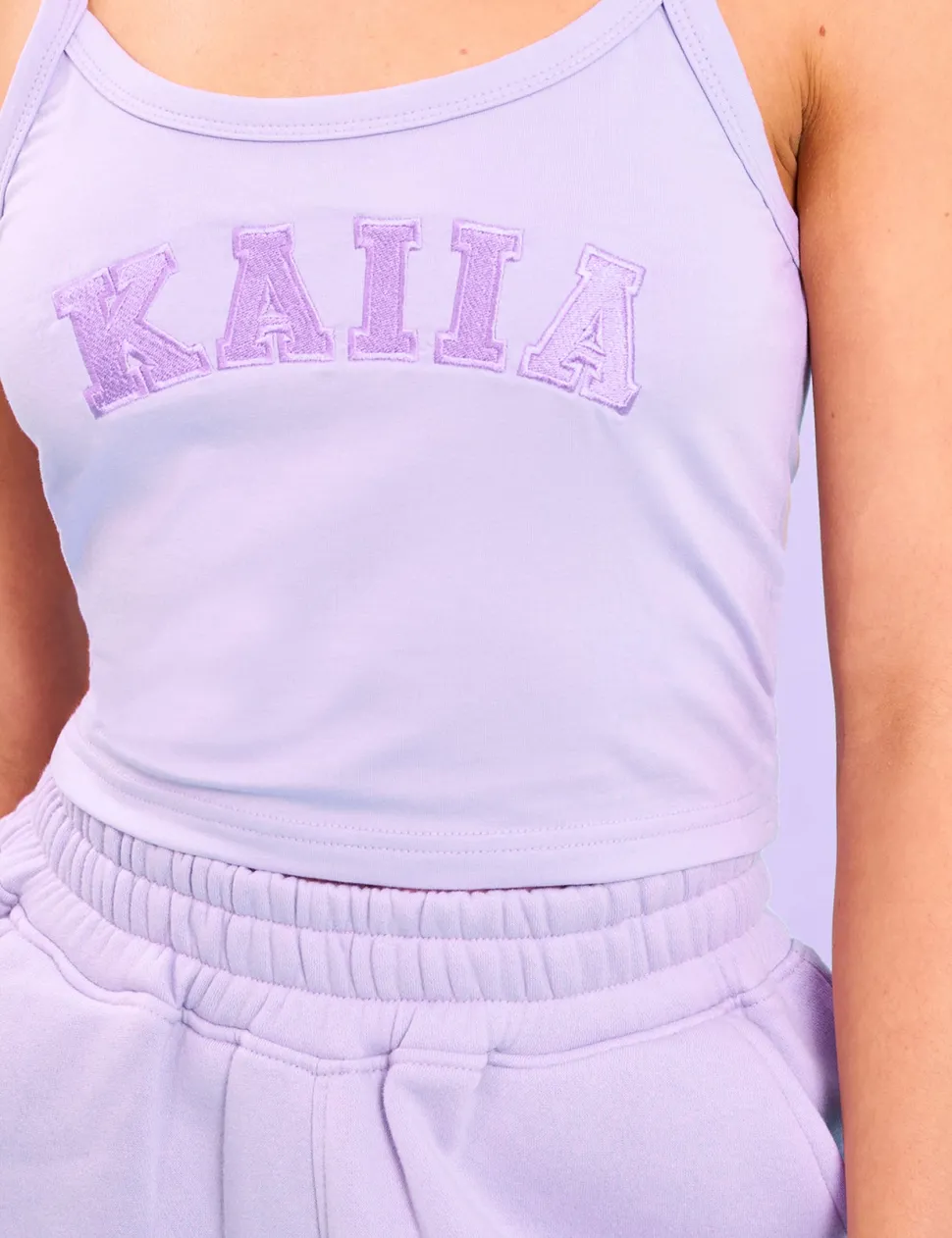 Cheap Kaiia Logo Cami Vest Top Back In Stock | Sculpt & Leisure