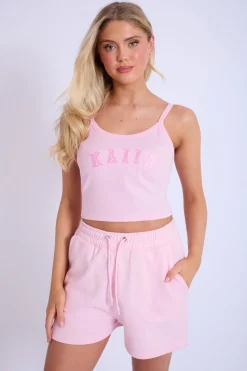 Flash Sale Kaiia Logo Cami Vest Top Baby Back In Stock | Sculpt & Leisure