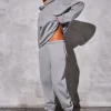 Clearance Kaiia Logo Cuffed Joggers Dove Grey Sculpt & Reset | Sculpt & Leisure