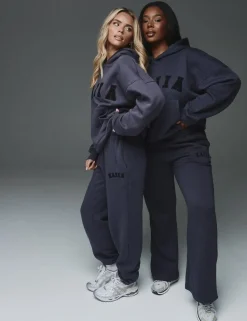 Outlet Kaiia Logo Cuffed Joggers Dark Grey Sculpt & Leisure | Kaiia The Label