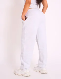 Cheap Kaiia Logo Cuffed Joggers Light Grey Marl Sculpt & Leisure | Kaiia The Label