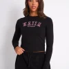 New Kaiia Logo Long Sleeve Baby Tee & Pink Sculpt & Leisure | Kaiia The Label