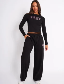New Kaiia Logo Long Sleeve Baby Tee & Pink Sculpt & Leisure | Kaiia The Label