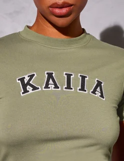 Cheap Kaiia Logo Longline Baby Tee Sculpt & Reset | Sculpt & Leisure