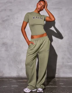Cheap Kaiia Logo Longline Baby Tee Sculpt & Reset | Sculpt & Leisure