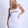 New Kaiia Logo Mini Cami Dress Light Grey Marl Sculpt & Leisure | Kaiia The Label