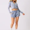 New Kaiia Logo Mini Sweat Shorts Washed Sculpt & Leisure | Kaiia The Label