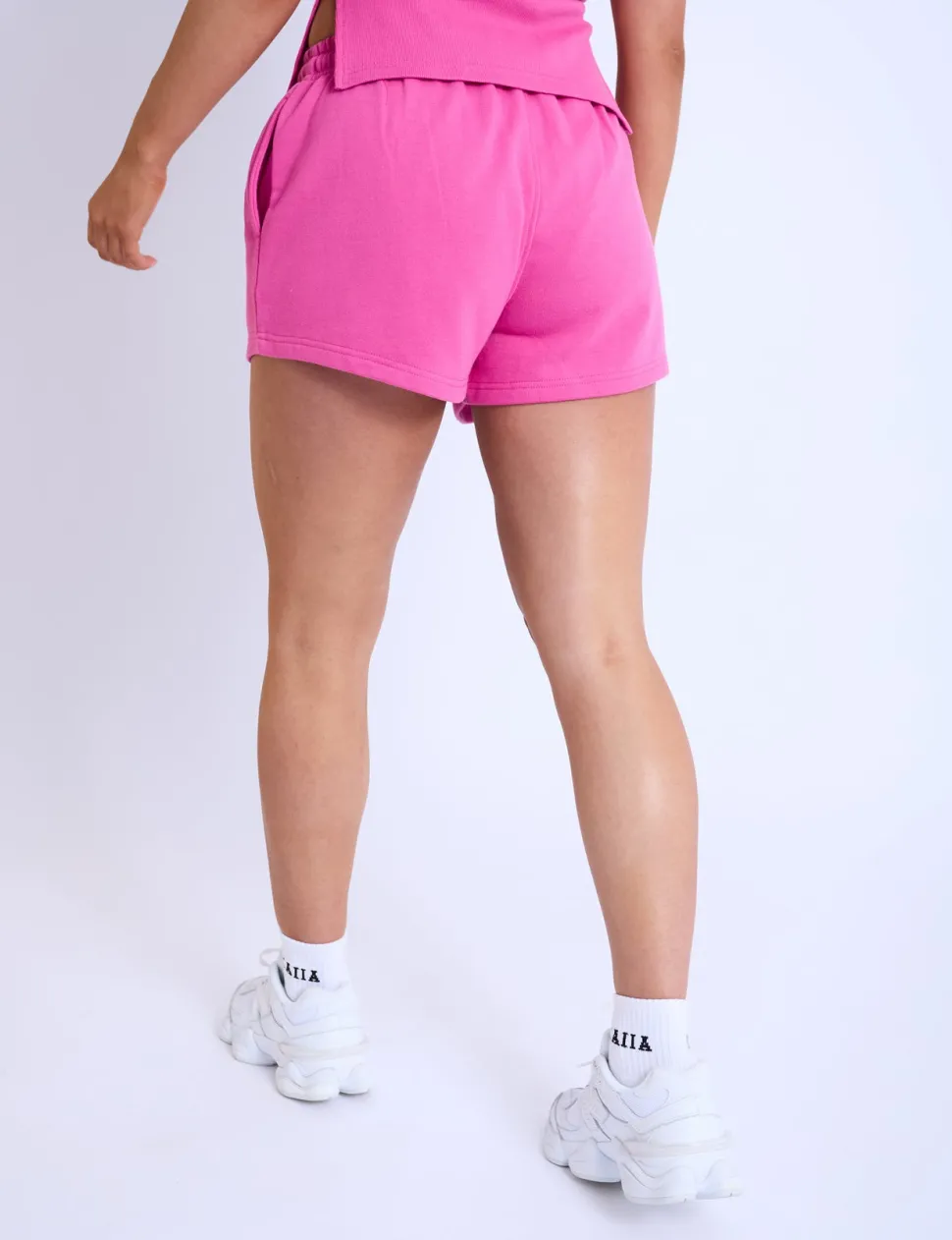 Online Kaiia Logo Mini Sweat Shorts Hot Back In Stock | Sculpt & Leisure