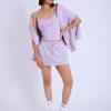 Cheap Kaiia Logo Mini Sweat Skirt Lilac Sculpt & Leisure | Kaiia The Label