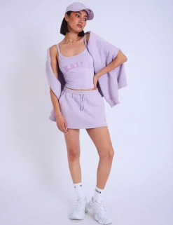 Cheap Kaiia Logo Mini Sweat Skirt Lilac Sculpt & Leisure | Kaiia The Label
