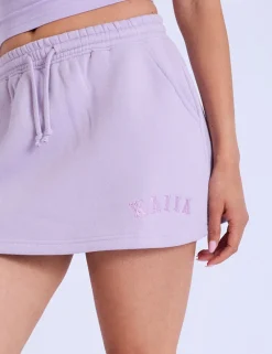 Cheap Kaiia Logo Mini Sweat Skirt Lilac Sculpt & Leisure | Kaiia The Label