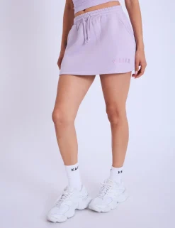 Cheap Kaiia Logo Mini Sweat Skirt Lilac Sculpt & Leisure | Kaiia The Label