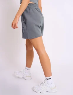 Sale Kaiia Logo Sweat Shorts in Charcoal Grey Sculpt & Leisure | Kaiia The Label