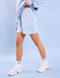Fashion Kaiia Logo Sweat Shorts Light Blue Sculpt & Leisure | Kaiia The Label