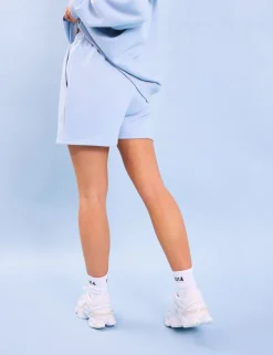Fashion Kaiia Logo Sweat Shorts Light Blue Sculpt & Leisure | Kaiia The Label