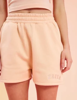 Cheap Kaiia Logo Sweat Shorts Peach Back In Stock | Sculpt & Leisure