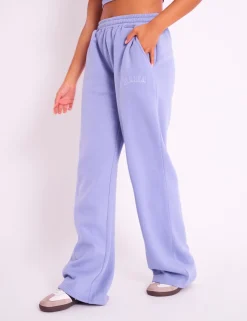 Cheap Kaiia Logo Wide Joggers Ultra Violet Sculpt & Leisure | Kaiia The Label