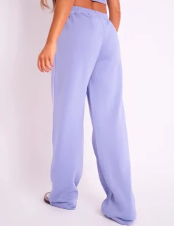 Cheap Kaiia Logo Wide Joggers Ultra Violet Sculpt & Leisure | Kaiia The Label