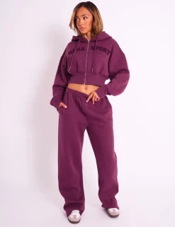 Fashion Kaiia Logo Wide Leg Joggers Sculpt & Leisure | Kaiia The Label