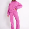 New Kaiia Logo Wide Leg Joggers Bubblegum Pink Sculpt & Leisure | Kaiia The Label