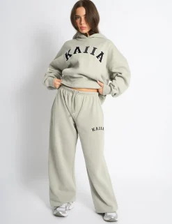 Online Kaiia Logo Wide Leg Joggers Sculpt & Leisure | Kaiia The Label